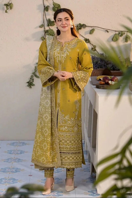 Laam 3Pcs Embroidered Summer Lawn Collection 2026 ARC-2001-AZ