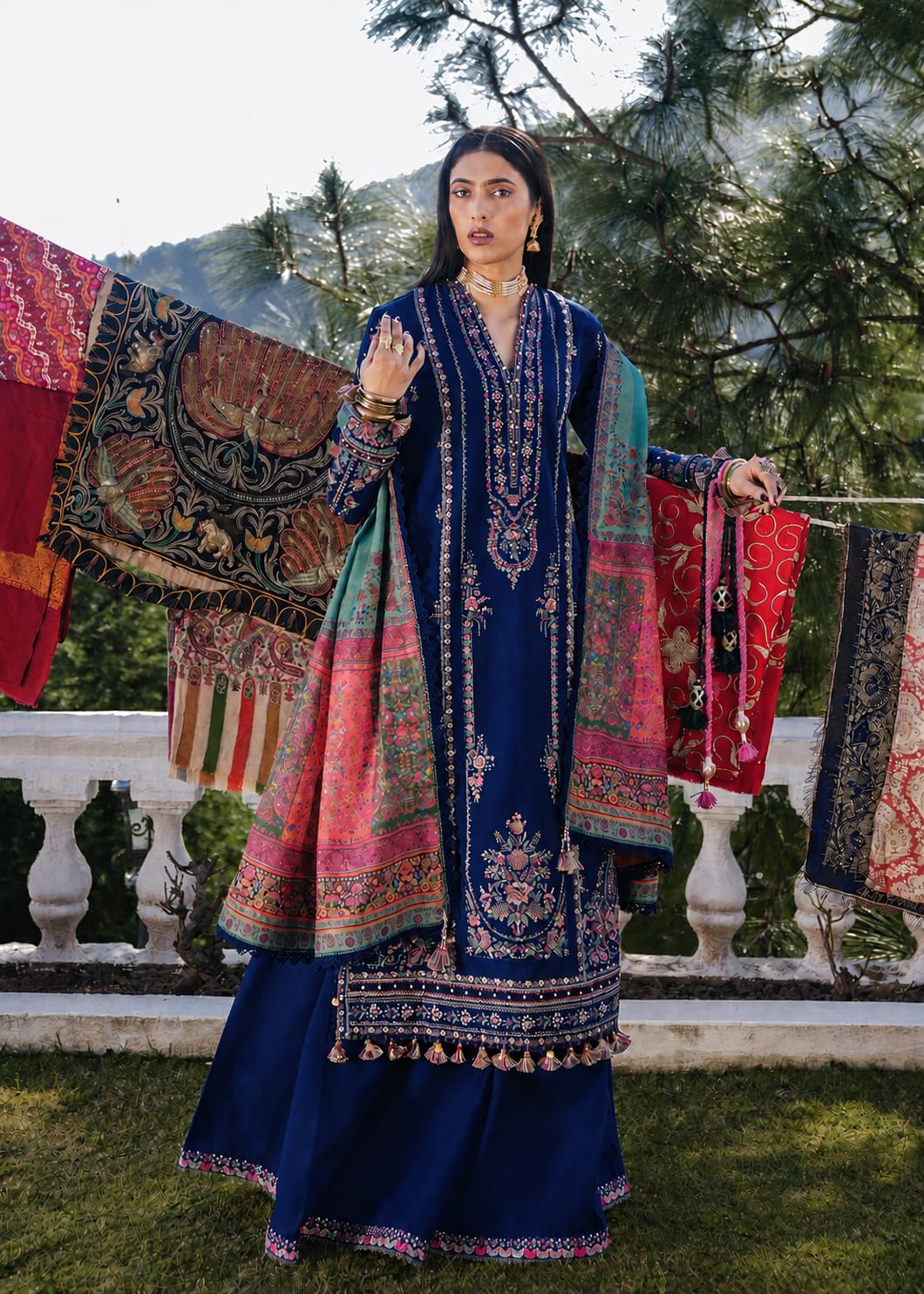 Hussain Rehar 3Pcs Embroidered Summer Lawn Collection ARC-1049-Z