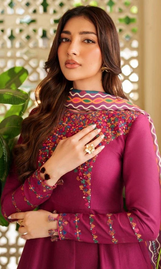 JAZMINE - 3Pcs Embroidered Summer Lawn Collection ARC-1022