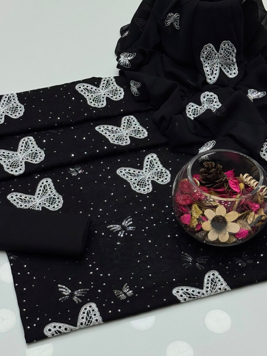 ARC-1065 - 3Pcs Embroidered Summer Lawn Collection ARC-1065