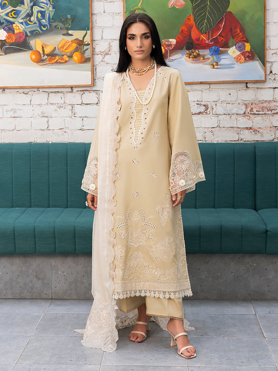 IZEL - 3Pcs Embroidered Summer Lawn Collection ARC-1012