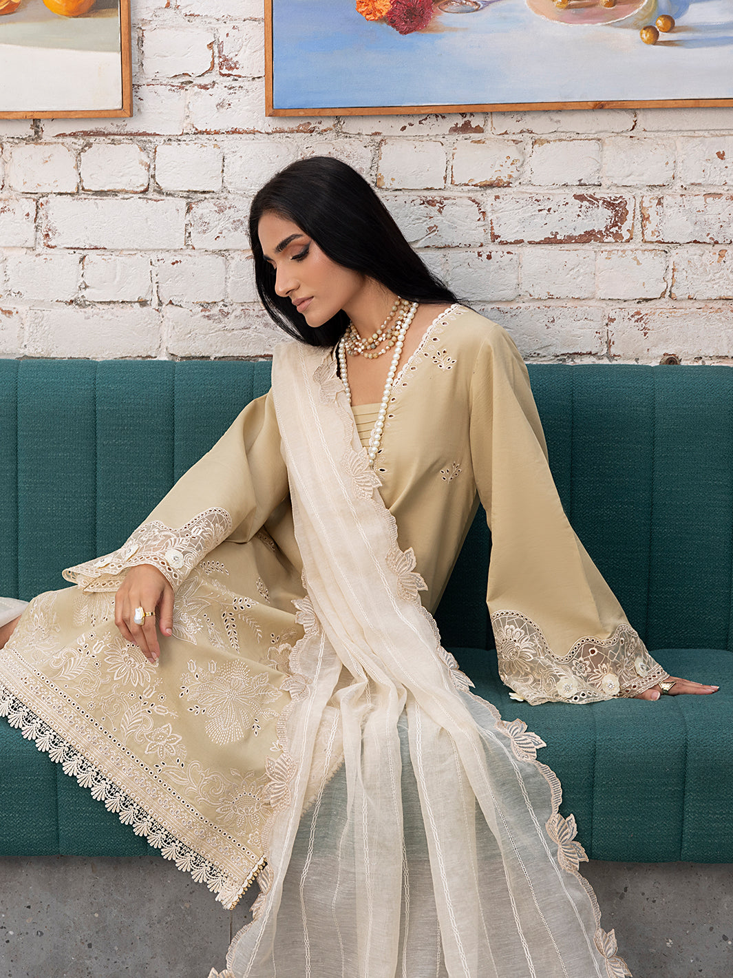 IZEL - 3Pcs Embroidered Summer Lawn Collection ARC-1012