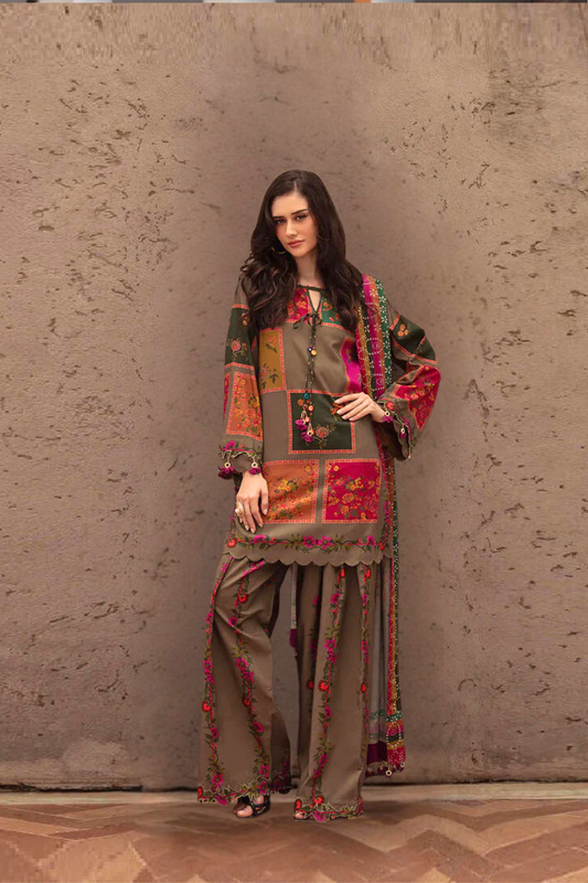 CHARIZMA 3Pcs Embroidered Summer Lawn Collection ARC-1057