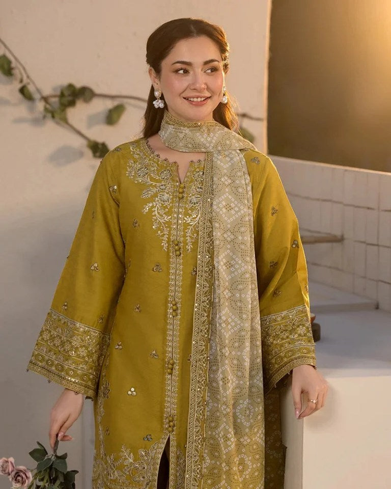 Laam 3Pcs Embroidered Summer Lawn Collection 2026 ARC-2001-AZ