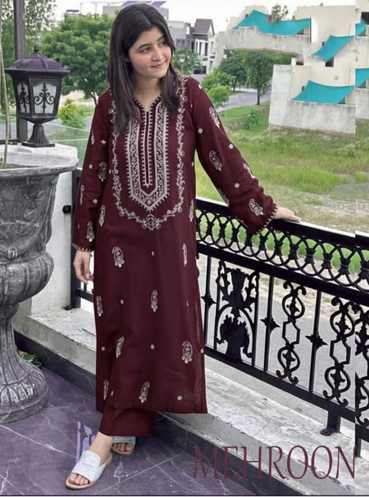 Umzay 3Pcs Embroidered Summer Lawn Collection ARC-1039