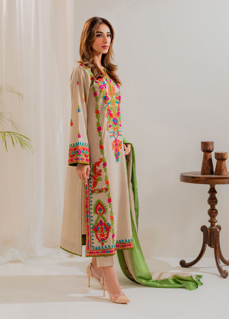 TAWAKAL - 3Pcs Embroidered Summer Lawn Collection  ARC-1069