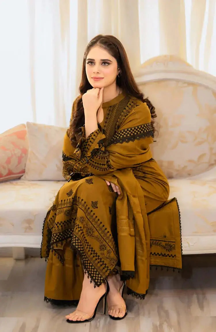 LIBAS - 3Pcs Embroidered Summer Lawn Collection  ARC-1019