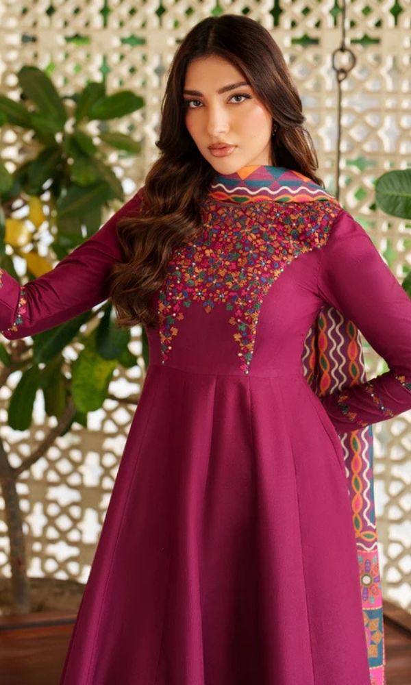 JAZMINE - 3Pcs Embroidered Summer Lawn Collection  ARC-1022