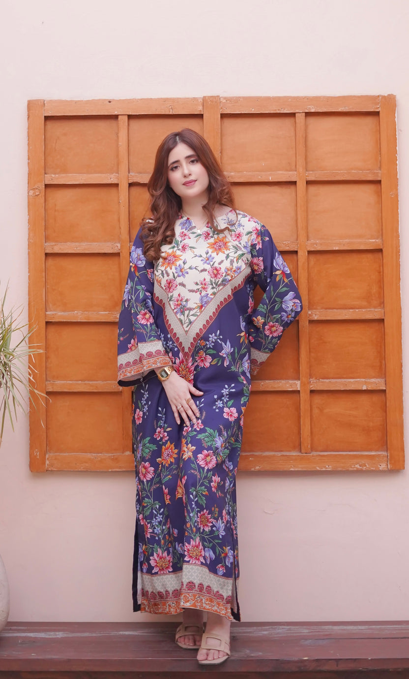 ETHNIC - Silk Unstitched Collection - 2-PC  Kaftan Style - ARC-1087-2pc