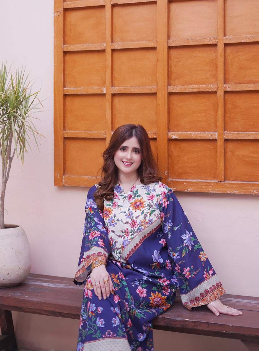 ETHNIC - Silk Unstitched Collection - 2-PC  Kaftan Style - ARC-1087-2pc