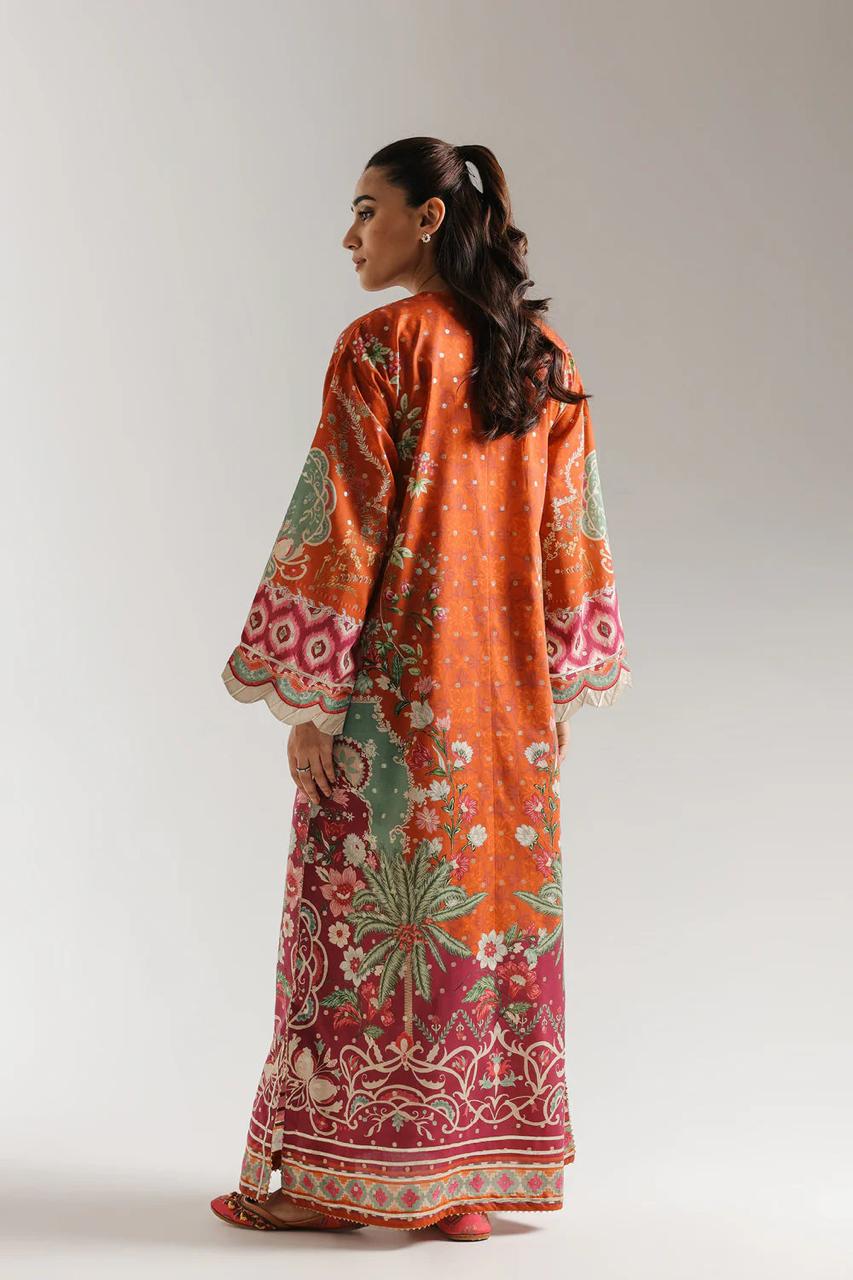 ETHNIC - Silk Unstitched Collection - 2-PC  Kaftan Style - ARC-1085-2pc
