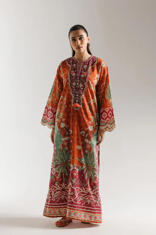 ETHNIC - Silk Unstitched Collection - 2-PC  Kaftan Style - ARC-1085-2pc