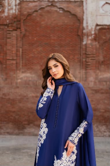 MAYA - Silk Unstitched Collection - 2-PC  Kaftan Style - ARC-1094-2pc