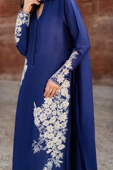 MAYA - Silk Unstitched Collection - 2-PC  Kaftan Style - ARC-1094-2pc