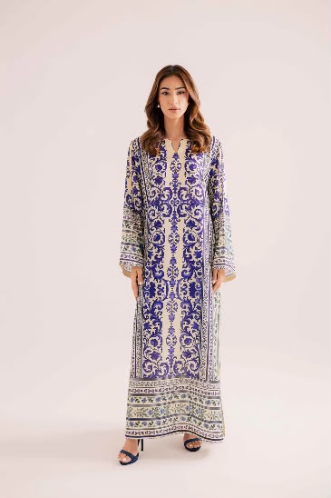 PREETPRET - Silk Unstitched Collection - 2-PC  Kaftan Style - ARC-1095-2pc