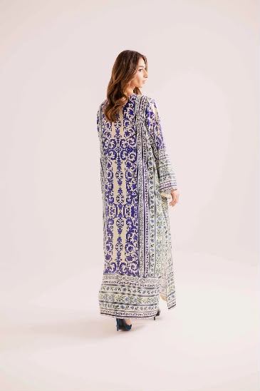 PREETPRET - Silk Unstitched Collection - 2-PC  Kaftan Style - ARC-1095-2pc