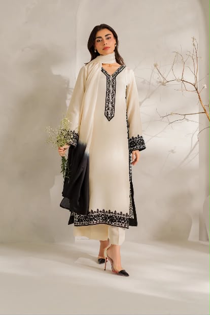 Nooriya - Silk Unstitched Collection - 2-PC  Kaftan Style - ARC-1098-2pc