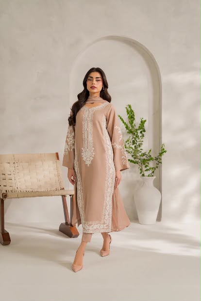 Anoosh - Silk Unstitched Collection - 2-PC  Kaftan Style - ARC-1100-2pc