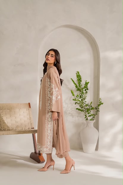 Anoosh - Silk Unstitched Collection - 2-PC  Kaftan Style - ARC-1100-2pc