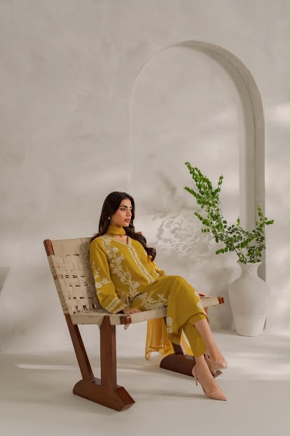 Jahanara - Silk Unstitched Collection - 2-PC  Kaftan Style - ARC-1101-2pc