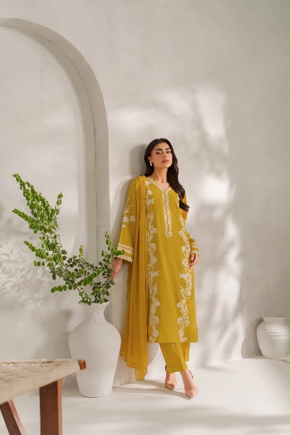 Jahanara - Silk Unstitched Collection - 2-PC  Kaftan Style - ARC-1101-2pc