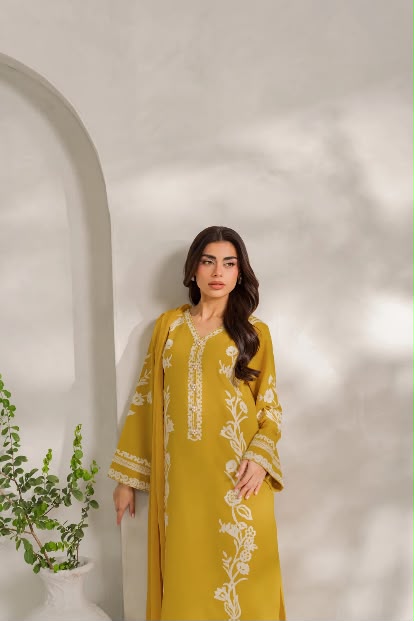Jahanara - Silk Unstitched Collection - 2-PC  Kaftan Style - ARC-1101-2pc