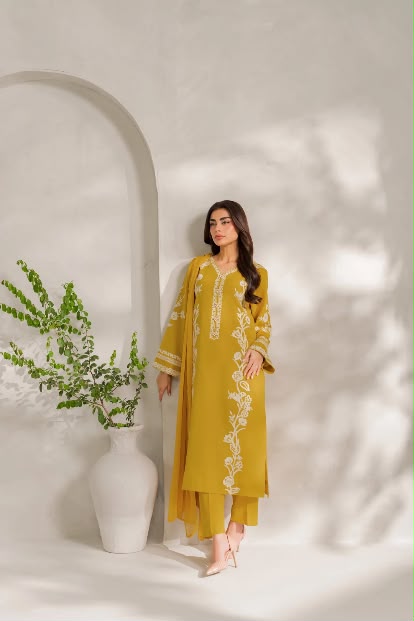 Jahanara - Silk Unstitched Collection - 2-PC  Kaftan Style - ARC-1101-2pc