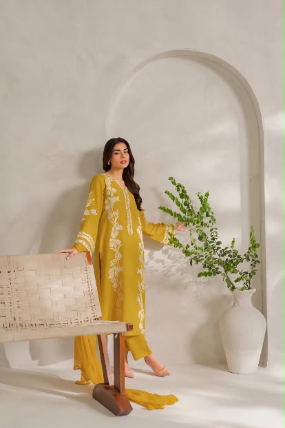 Jahanara - Silk Unstitched Collection - 2-PC  Kaftan Style - ARC-1101-2pc