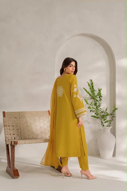 Jahanara - Silk Unstitched Collection - 2-PC  Kaftan Style - ARC-1101-2pc