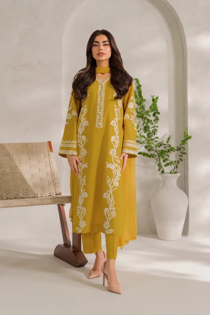 Jahanara - Silk Unstitched Collection - 2-PC  Kaftan Style - ARC-1101-2pc