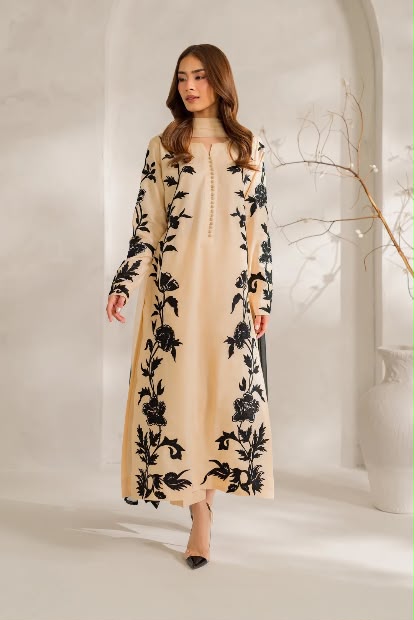 Mahin - Silk Unstitched Collection - 2-PC  Kaftan Style - ARC-1103-2pc
